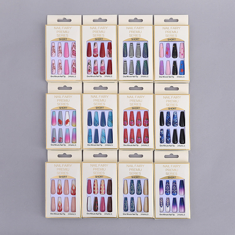 Wholesale Long Matte Frosted Ballerina Manicure
